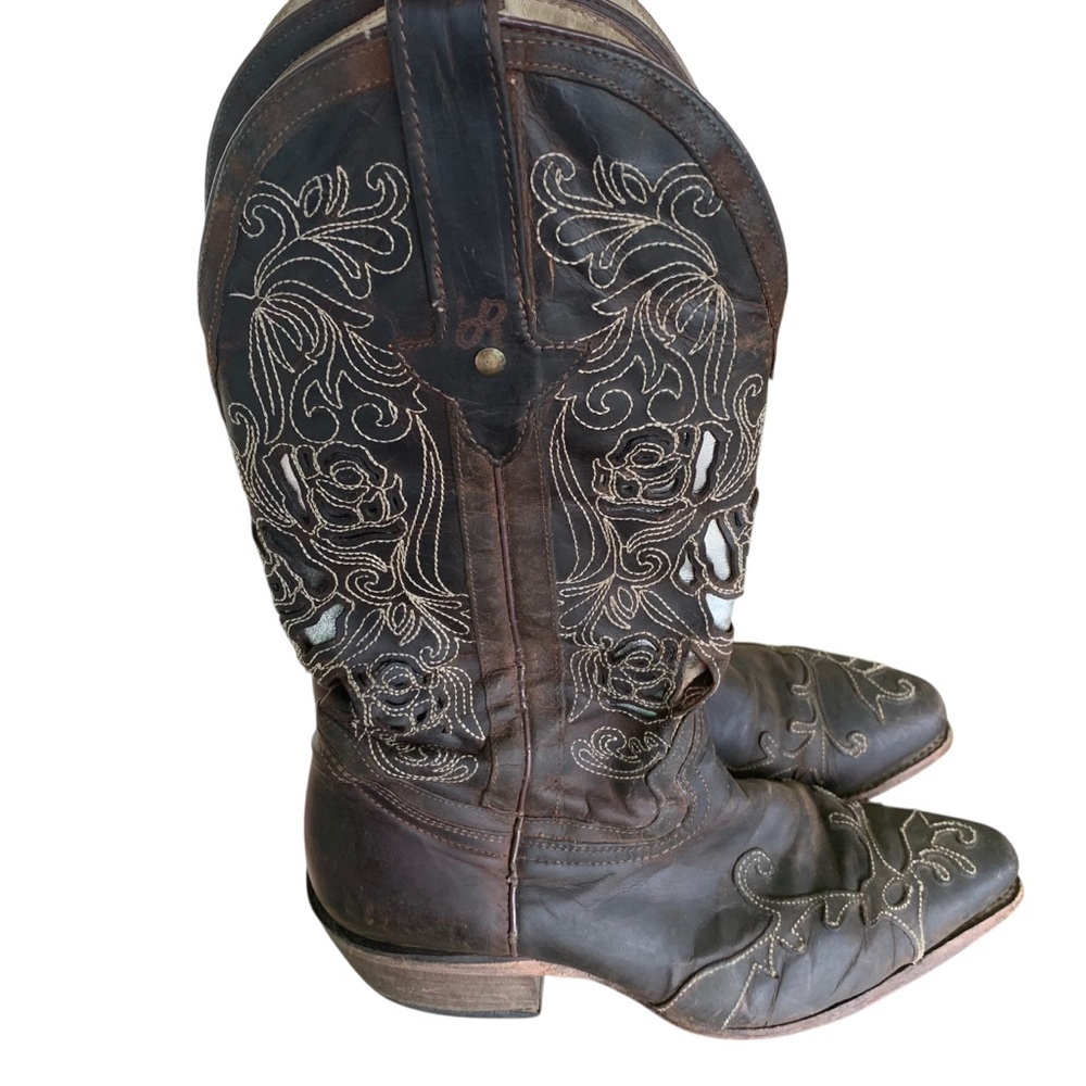 Vintage Dusty Rocker Western Cowgirl Boots Women’s Size 8 1/2